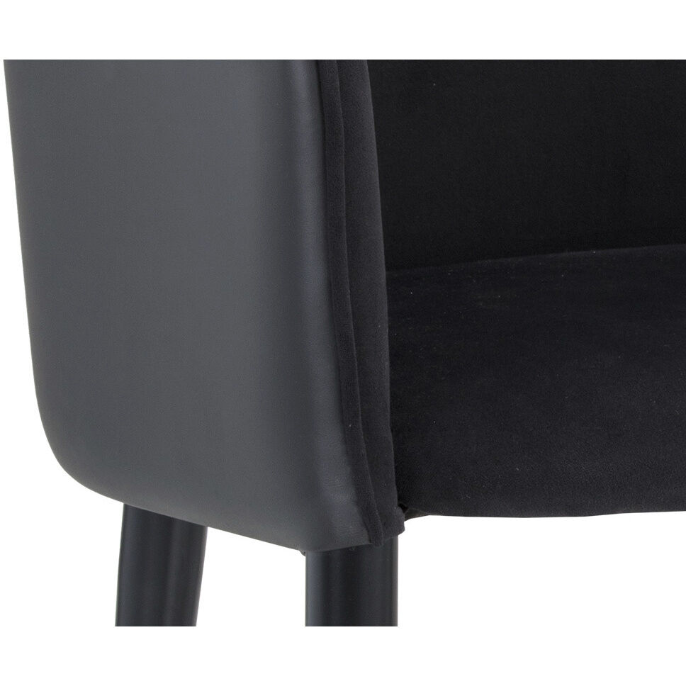 Asher Abbington Black / Napa Black Dining Armchair